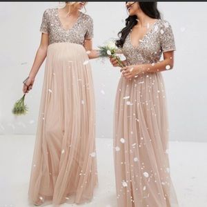 sequin maternity top